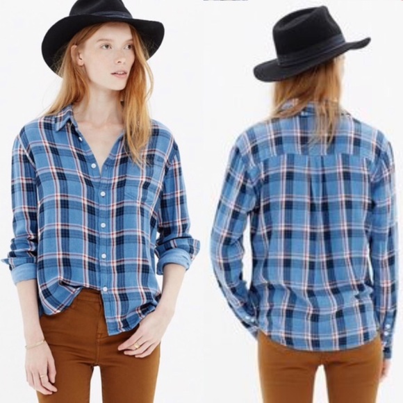 Madewell | Plaid Button Up Cozy Shirt/Flannel S - Picture 8 of 8